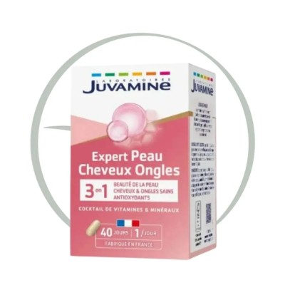 JUVAMINE EXPERT PEAU CHEVEUX ONGLES 3EN1 40 GELULES