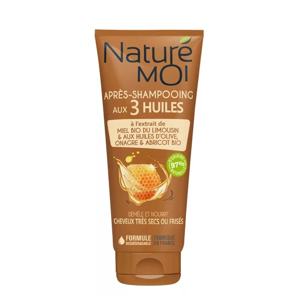 NATURE MOI APRÈS-SHAMPOOING AUX 3 HUILES 200ML