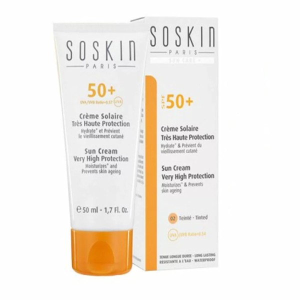SOSKIN CREME SOLAIRE TRES HAUTE PROTECTION TEINTEE SPF 50+