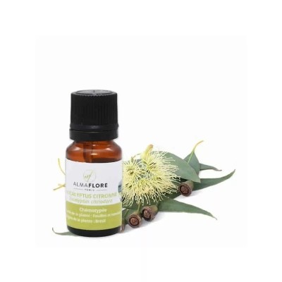ALMAFLORE HUILE ESSENTIELLE D'EUCALYPTUS CITRONNÉE 10ML