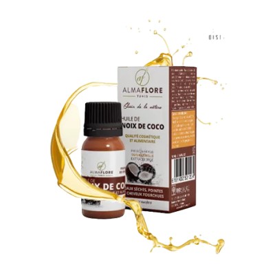 ALMAFLORE HUILE DE NOIX DE COCO 10ML