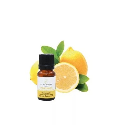 ALMAFLORE HUILE ESSENTIELLE DE CITRON JAUNE 10ML
