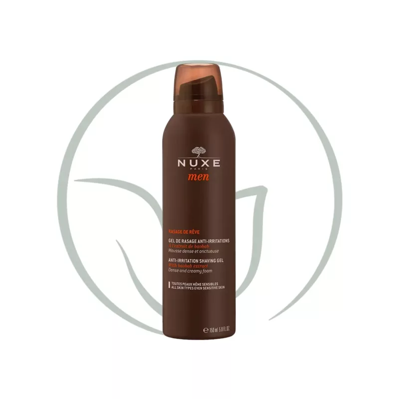 nuxe men rasage de reve gel anti irritations 150ml