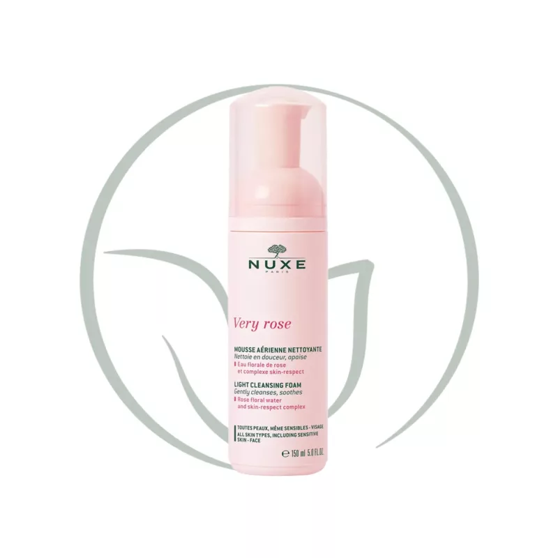 NUXE VERY ROSE MOUSSE AERIENNE NETTOYANTE 150ML