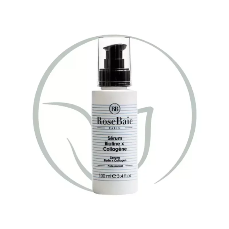 rosebaie serum biotine x collagène 100ml soin collagène cheveux