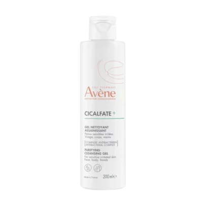 avene cicalfate+ gel nettoyant assainissant 200ml