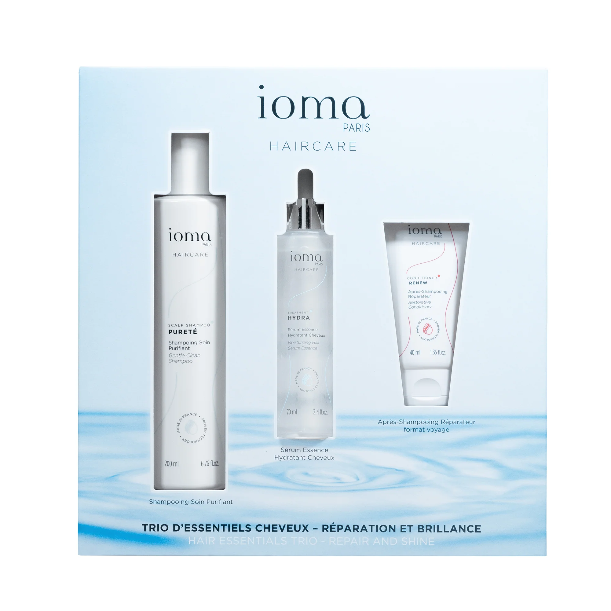 IOMA TRIO D’ESSENTIELS CHEVEUX – REPARATION ET BRILLANCE