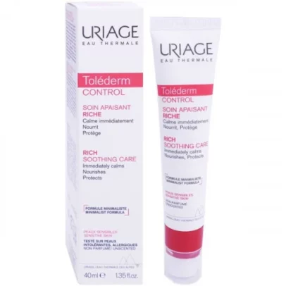 uriage tolederm control soin apaisant creme riche 40ml