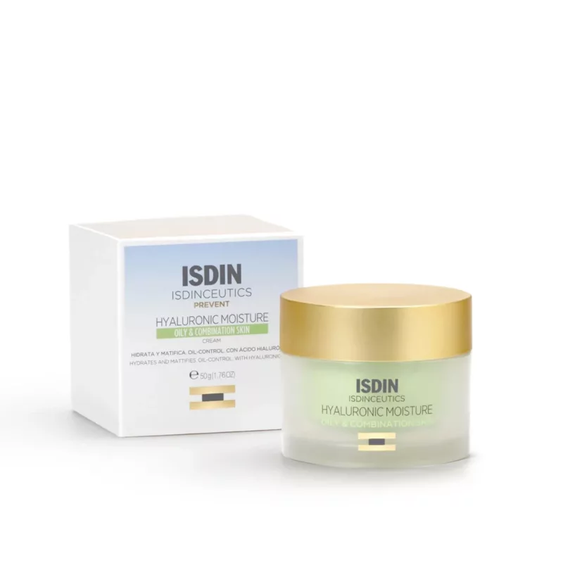 isdin isdinceutics prevent creme hydratante peaux mixtes a grasses 50g