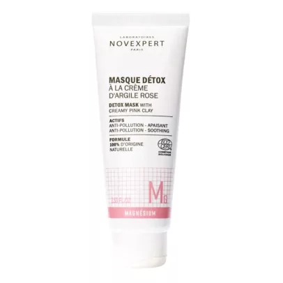 novexpert masque detox a la creme d'argile rose 75ml