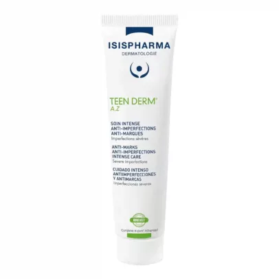 isispharma teen derm a z soin intense peaux a tendance acneique 30ml