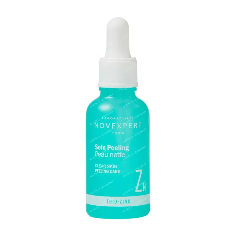 novexpert trio zinc soin peeling peau nette 30ml