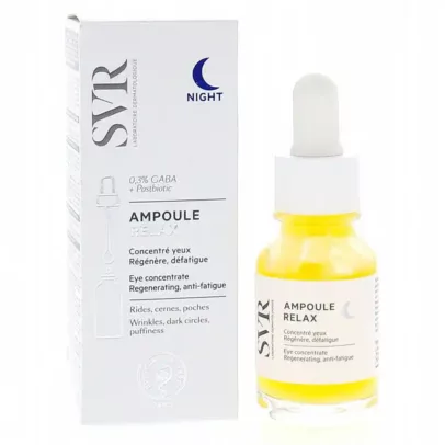 svr ampoule relax night serum contour des yeux 15ml